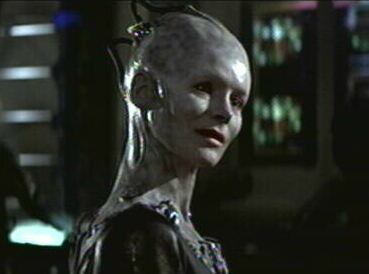 The Borg Queen who dealt with Picard and then with Janeway - Alice Krige